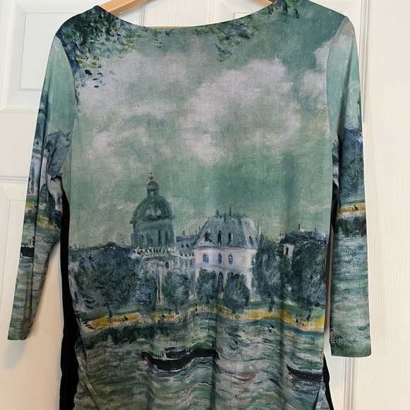 Simons Tops - Scenic Print Long Sleeve Top
